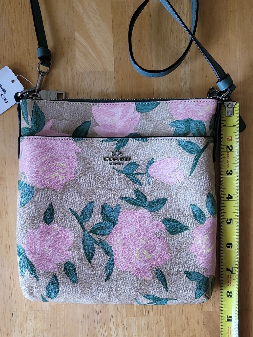 Coach Camo Rose Messenger Crossbody Bag 31226 - Picture 5 of 10